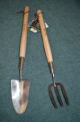 *Kent & Stowe Stainless Steel Hand Trowel & Fork
