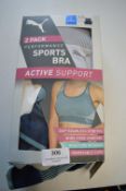 *Puma Sports Bras Size: L 2pk