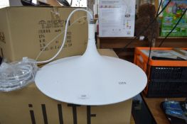 White Circular Pendant Lamp 52cm diameter