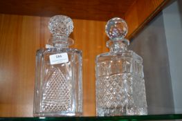 Two Glass Decanters