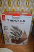 *Henckles Self Sharpening Knife Block Set