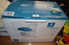 *Stackable Shoebox Organiser 4pk