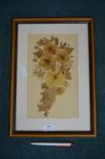 Framed Dried Flower Pressing