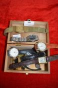 Small Box Containing Assorted Wristwatches