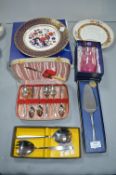 Aynsley Plate, Cutlery Sets, etc.