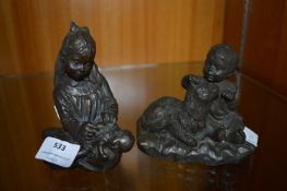 Two Child Figures