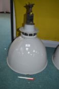Grey Enamel Industrial Style Ceiling Light