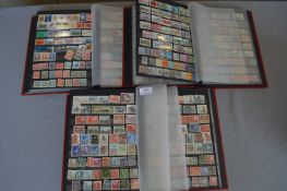 Three Stock Books of Scandinavian Stamps