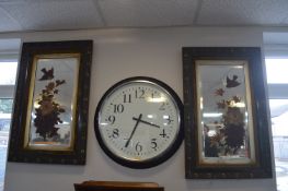 Two Victorian Hand Painted Mirrors