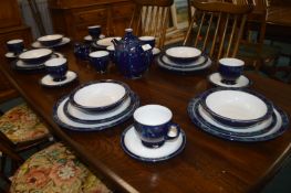 Denby Blue Floral Dinner Service 30+pcs