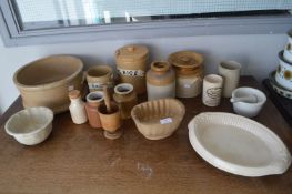 Victorian Kitchen Storage Jars, Jelly Moulds, etc.