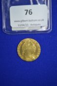 George III 1799 Gold Spade Guinea ~8.2g