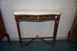 Reproduction Continental Style Serpentine Front Console Table