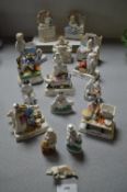 Ten Victorian Faring plus Miniature Flatback Figures