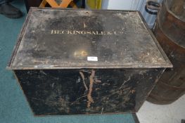 *Metal Deed Box for Beckingsale & Co.