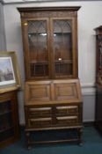 1930's Oak Bureau Bookcase
