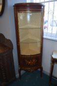 Reproduction Continental Style Corner Display Cabinet