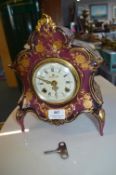 Decorative Reproduction French Style Mantel Clock