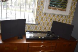 Bang & Olufsen Beocentre 9500 with Speakers, Wall Brackets, and Headphones