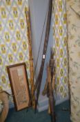 Original and Reproduction Ivory Coast Bows, Arrows, and Quivers
