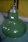 Green Enamel Industrial Style Ceiling Light