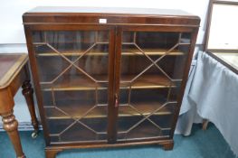 1930's Astral Glazed Mahogany Bookcase