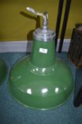 Green Enamel Industrial Style Ceiling Light