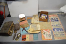 Vintage Ephemera, Collectibles, Distressed Victorian Bible, and Stamps, etc.