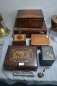 Victorian Work Boxes etc.