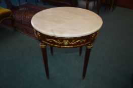 Marble Topped Reproduction Occasional Table