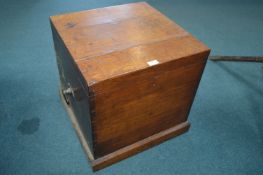 Large Victorian Oak Carry Box