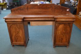 Early Victorian Mahogany Pedestal Sideboard
