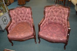 Reproduction Wingback Armchairs