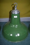 Green Enamel Industrial Style Ceiling Light