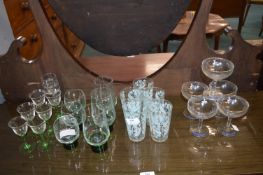 Babycham and Other Retro Drinking Glasses