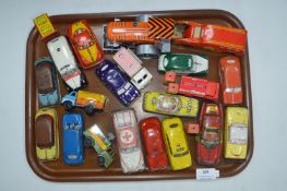 Mixed 1950's and 60's Tinplate Vehicles by Glam Toy, Brimtoy, Argo, etc.