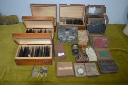 *Harvies Patent Spirit Slide Viewer plus Assorted Slides and Accessories