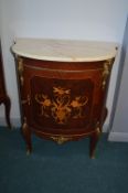 Reproduction Continental Style Bow Front Cabinet