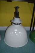 Grey Enamel Industrial Style Ceiling Light