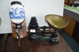 Kitchen Scales and a Coffee Grinder
