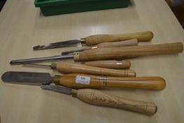 Seven Assorted Wood Turning Tools