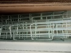 21 X TRUNKING AND CABLE TRAYS APPROX 4 METER LENGTHS METAL /WHITE 4 METER LENGTHS - RRP £ 200 :
