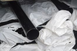 *Pack of Six Black Round Downpipe 68mm x 2.5m (salvage)