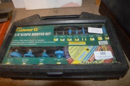 Power G 1/4 15pc Router Bit Set