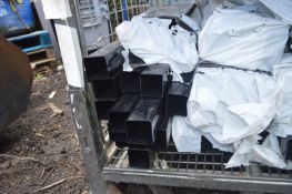 *Pack of Six Square PVC Downpipe 68mm x 2.5m (salvage)