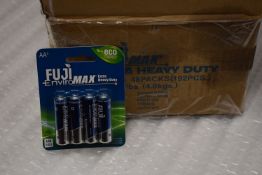 *Three Boxes of 192 Extra Heavy Duty Fuji Enviromax AA Batteries