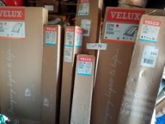 14 X VELUX WINDOW FLASHING KITS ASSORTED SIZES GREY - RRP £ 980 : Based in Leeds full details will