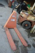High Lift Warehouse Pallet Truck 1000kg Capacity, 800mm Lifting Hight