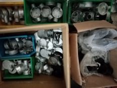 60 x metal Conduit fittings ends and bends : Based in Leeds full details will be handed to