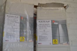 *Four Flat Aluminium Vertical Radiators (salvage)